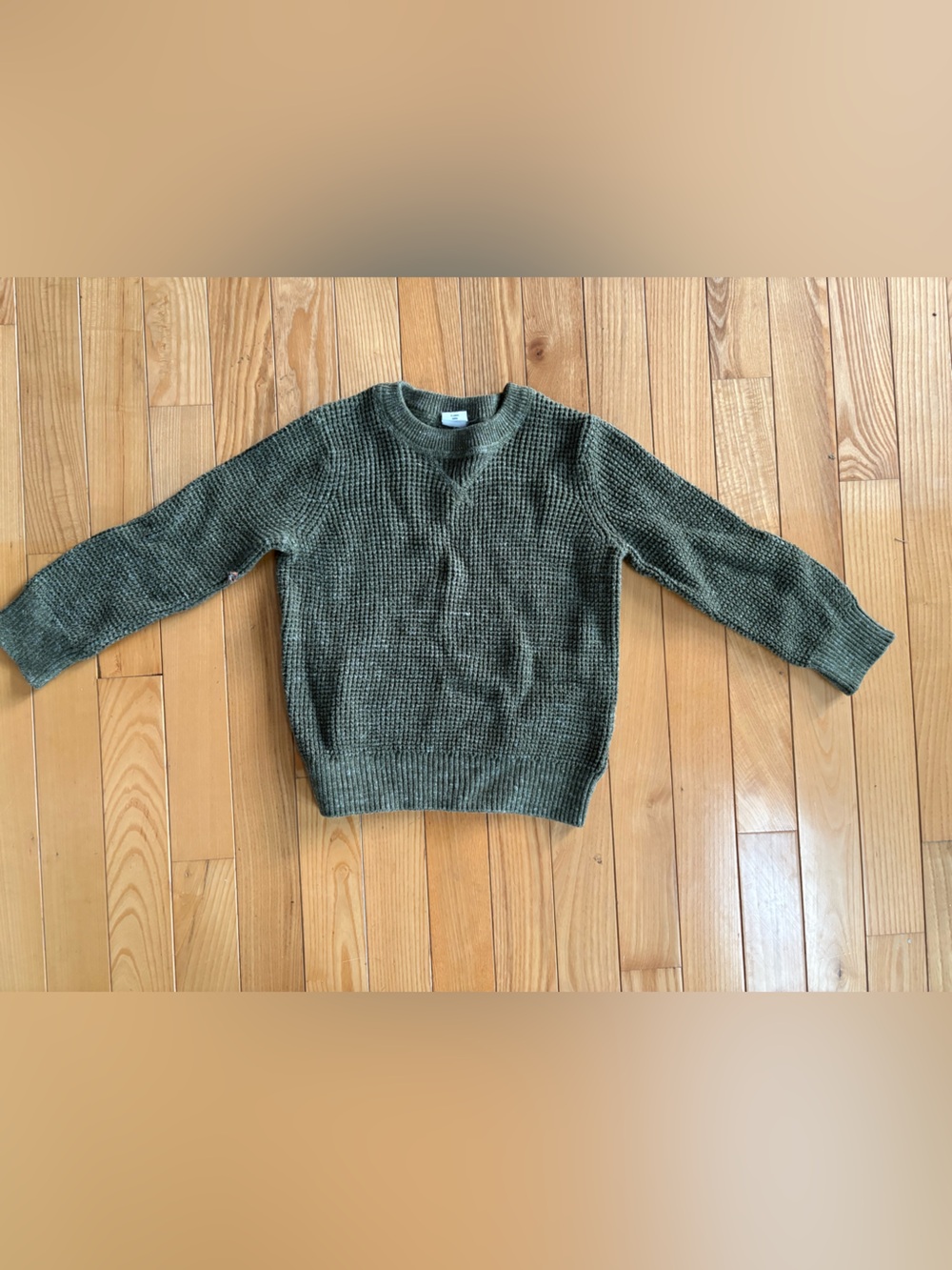 Baby GAP Olive Green Knit Crewneck Sweater